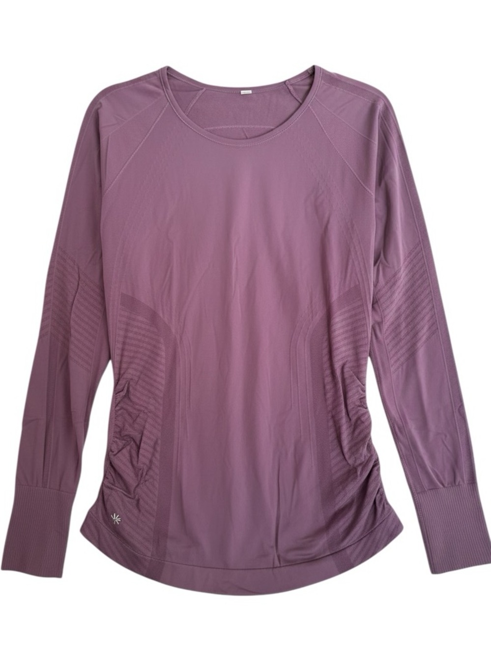 Athleta Speedlight Seamless Long Sleeve Top Mauve Thumbholes M